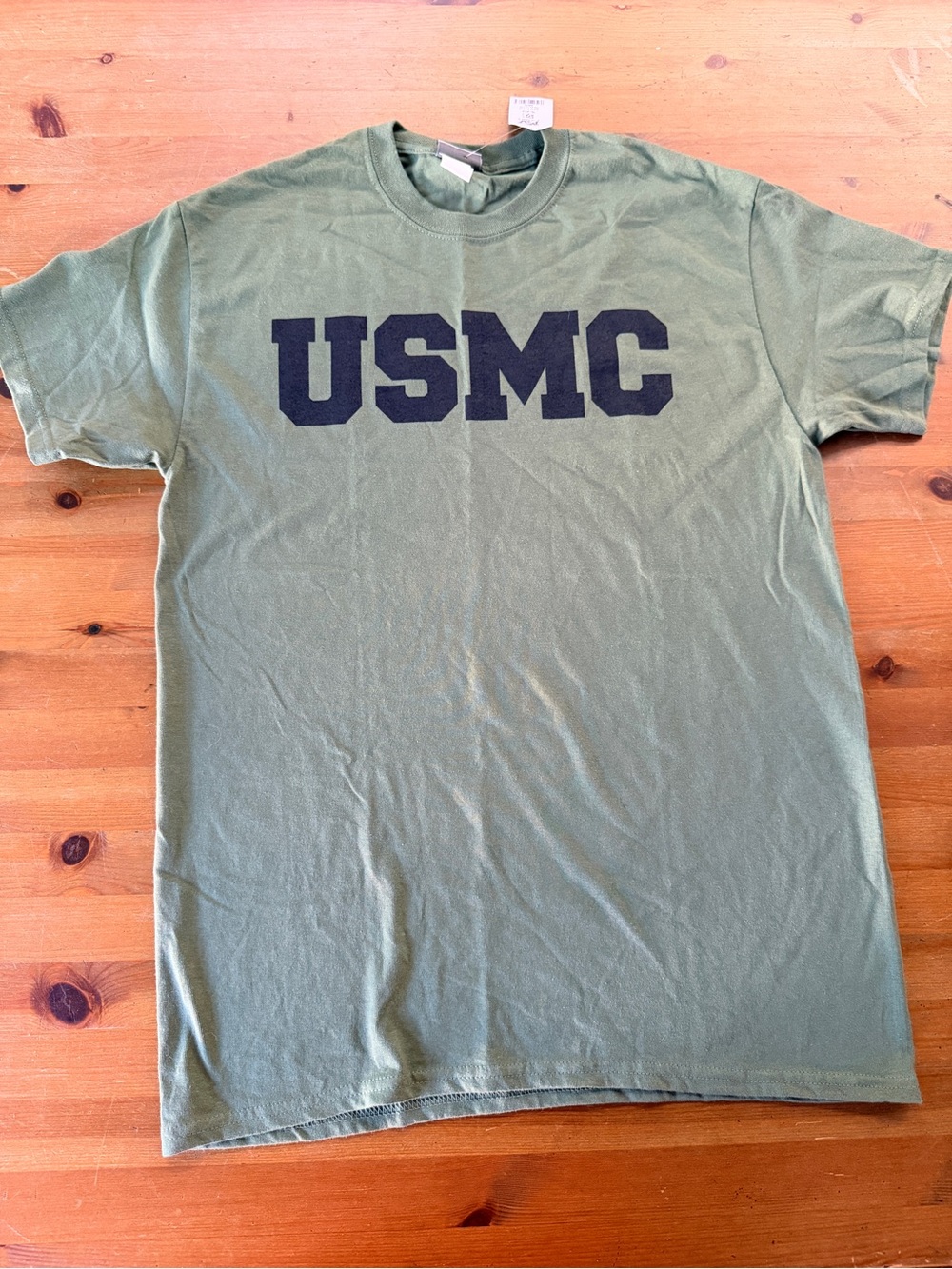 USMC MarineCorps Classic Olive Green Med Short Sleeve Tshirt Cotton MV Sport NWT